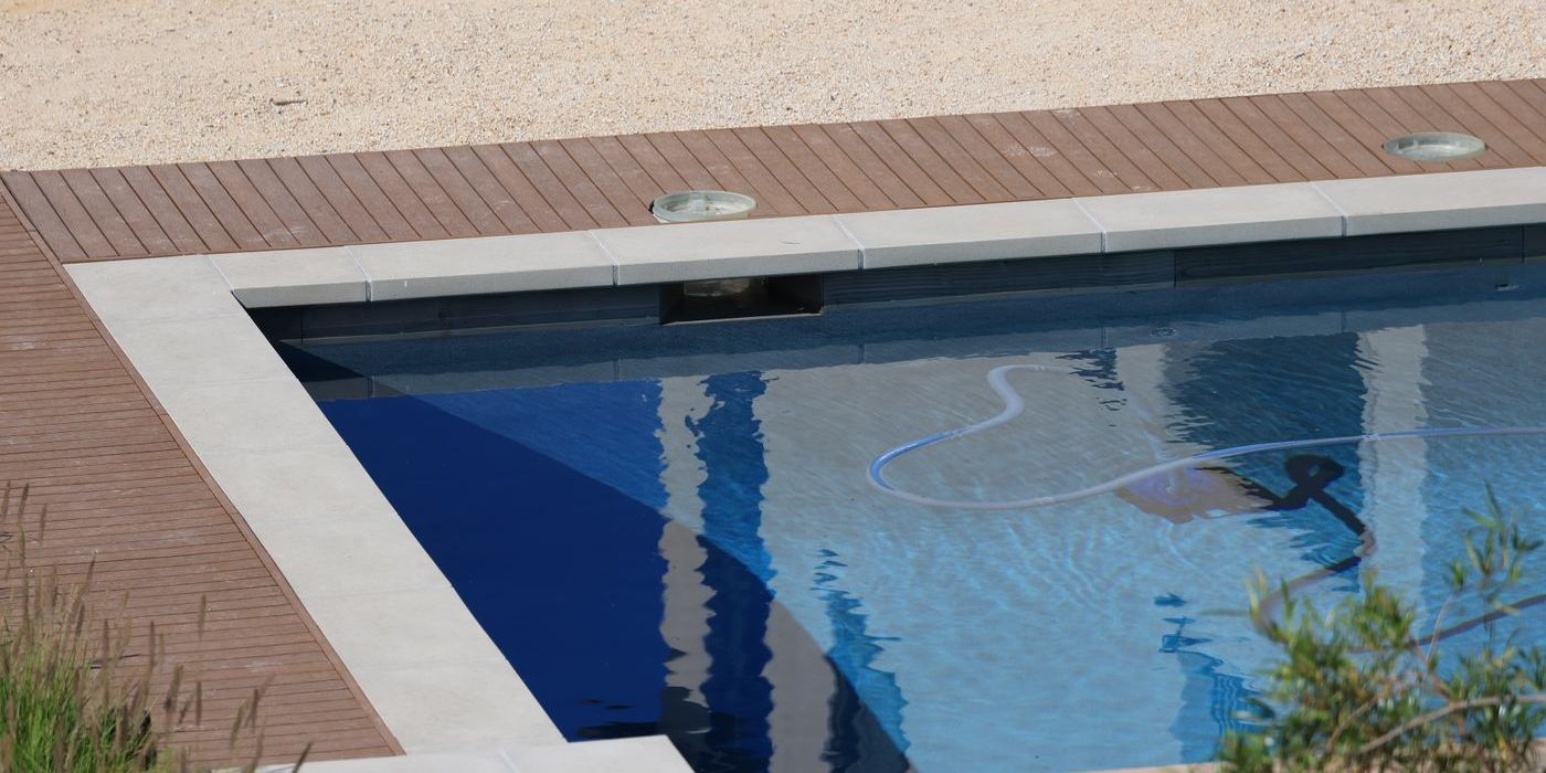 Clean residential swimming pool